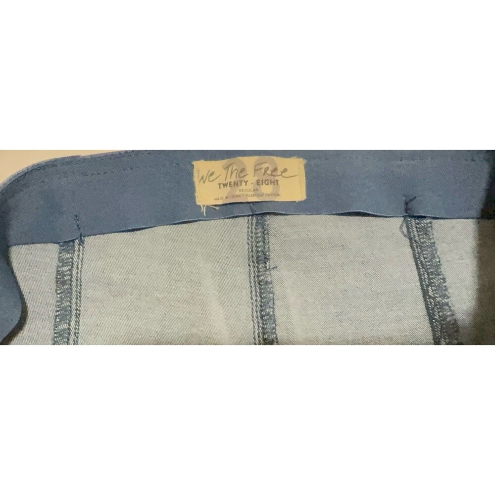 NWT Free People We The Free High-Rise Pull-On Flare Jeans In Light Blue Wash 28 - Picture 7 of 10